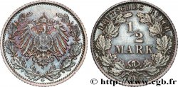 ALLEMAGNE 1/2 Mark Empire aigle impérial 1916 Karlsruhe - G