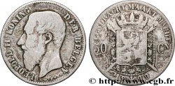 BÉLGICA 50 Centiemen (Centimes) Léopold II légende flamande 1899 