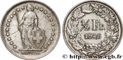 SUISSE 1/2 Franc Helvetia 1946 Berne