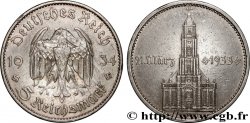 GERMANY 5 Reichsmark Église de la garnison de Potsdam 1934 Berlin