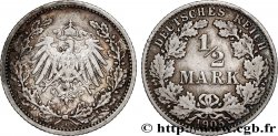 GERMANY 1/2 Mark Empire aigle impérial 1905 Berlin