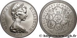 ISLE OF MAN 1 Crown tricentenaire du monnayage de l’Île de Man / Elisabeth II / différents types monétaires 1979 Pobjoy Mint