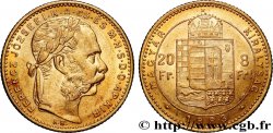 GOLD, PALLADIUM & PLATINUM INVESTMENT 20 Francs or ou 8 Forint François-Joseph Ier 1883 Kremnitz