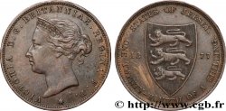 JERSEY 1/24 Shilling Reine Victoria 1877 Heaton