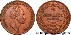 SWEDEN - KINGDOM OF SWEDEN - OSCAR I 2 Skilling Banco  1853 