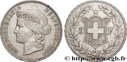 SUISSE 5 Francs Helvetia 1890 Berne