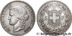 SUISSE 5 Francs Helvetia 1889 Berne