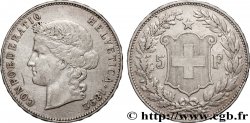 SWITZERLAND 5 Francs Helvetia 1892 Berne