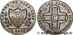 SUIZA - CANTÓN DE VAUD 1 Batzen 1828 Lausanne