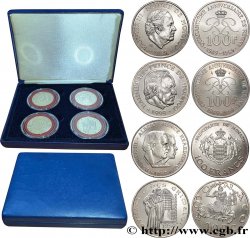 MONACO Coffret 4 x 100 Francs Rainier III  1982-1997 Paris SPL 