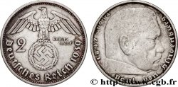 GERMANY 2 Reichsmark Maréchal Paul von Hindenburg 1939 Berlin