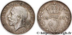 UNITED KINGDOM 3 Pence Georges V 1917 