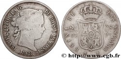 PHILIPPINES - ISABELLA II OF SPAIN 20 Centimos de Peso Isabelle II 1868 Manille