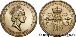 UNITED KINGDOM 2 Pounds (Livres) Charte des droits de 1689 1989 