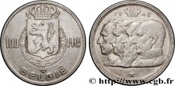 BELGIUM 100 Franken (Francs) bustes des quatre rois de Belgique, légende flamande 1949 