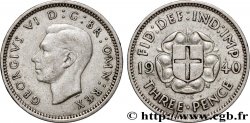 VEREINIGTEN KÖNIGREICH 3 Pence Georges VI 1940 Londres