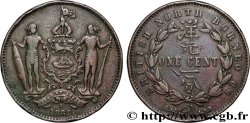 MALAYSIA - BRITISH NORTH BORNEO 1 Cent Compagnie britannique du Nord-Bornéo 1887 Heaton VF 