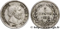 NETHERLANDS 5 Cents Guillaume III 1850 Utrecht