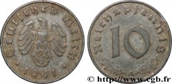 GERMANY 10 Reichspfennig aigle surmontant une swastika 1941 Berlin