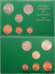 GUERNSEY Série 6 monnaies 1970-1977 Royal Mint