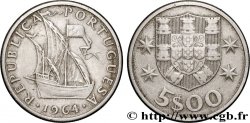 PORTUGAL 5 Escudos 1964 