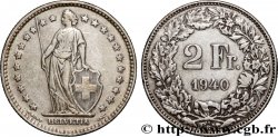 SCHWEIZ 2 Francs Helvetia 1940 Berne 