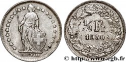 SWITZERLAND 1/2 Franc Helvetia 1950 Berne