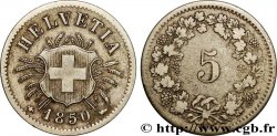 SWITZERLAND 5 Centimes (Rappen) 1850 Strasbourg - BB