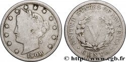 VEREINIGTE STAATEN VON AMERIKA 5 Cents Liberty 1908 Philadelphie