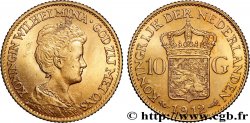 GOLD, PALLADIUM & PLATINUM INVESTMENT 10 Guldens or ou 10 Florins Wilhelmine 1912 Utrecht