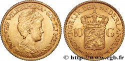 ORO, PALADIO Y PLATINO INVERSIÓN 10 Guldens or ou 10 Florins Wilhelmine 1912 Utrecht