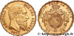 ORO, PALADIO Y PLATINO INVERSIÓN 20 Francs Léopold II 1877 Bruxelles