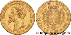 ORO, PALADIO Y PLATINO INVERSIÓN 20 Lire Victor Emmanuel II 1852 Gênes