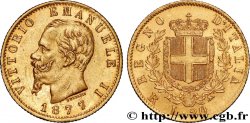 GOLD, PALLADIUM & PLATINUM INVESTMENT 20 Lire Victor Emmanuel II 1877 Rome