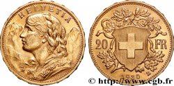 GOLD, PALLADIUM & PLATINUM INVESTMENT 20 Francs  Vreneli  1930 Berne