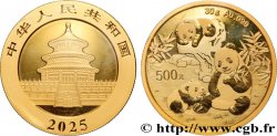 ORO, PALADIO Y PLATINO INVERSIÓN 500 Yuan Proof Panda 2025 