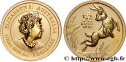 ORO, PALLADIO E PLATINO: INVESTIMENTI 1/20 Oz - 5 Dollars Proof Lapin 2023 