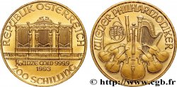 ORO, PALADIO Y PLATINO INVERSIÓN 1/10 Oz - 200 Schilling LE PHILARMONIQUE DE VIENNE 1993 Vienne