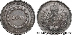 BRÉSIL - EMPIRE DU BRÉSIL - PIERRE II 100 Reis  1846  TTB 