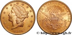 GOLD, PALLADIUM & PLATINUM INVESTMENT 20 Dollars  Liberty  1895 Philadelphie