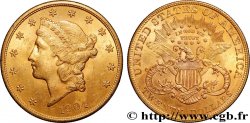 GOLD, PALLADIUM & PLATINUM INVESTMENT 20 Dollars  Liberty  1904 Philadelphie