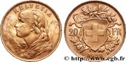 ORO, PALADIO Y PLATINO INVERSIÓN 20 Francs  Vreneli  1935 Berne