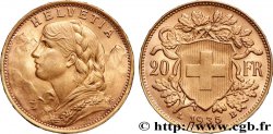 ORO, PALADIO Y PLATINO INVERSIÓN 20 Francs  Vreneli  1935 Berne