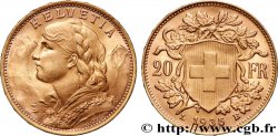 ORO, PALADIO Y PLATINO INVERSIÓN 20 Francs  Vreneli  1935 Berne