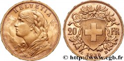 ORO, PALADIO Y PLATINO INVERSIÓN 20 Francs  Vreneli  1935 Berne