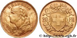 ORO, PALADIO Y PLATINO INVERSIÓN 20 Francs  Vreneli  1935 Berne