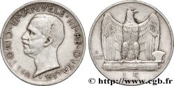 ITALIE 5 Lire Victor Emmanuel III 1927 Rome