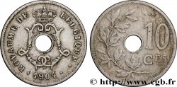 BELGIQUE 10 Centimes Léopold II 1904 Bruxelles