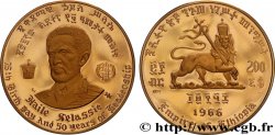 ETIOPIA 200 Dollars Proof 75e anniversaire et 50 ans de règne de Hailé Selassié 1966 