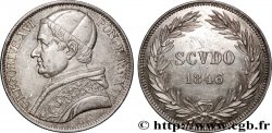 ITALIA - ESTADOS PONTIFICOS - GRÉGOIRE XVI Scudo an XVI 1846 Rome MBC+ 
